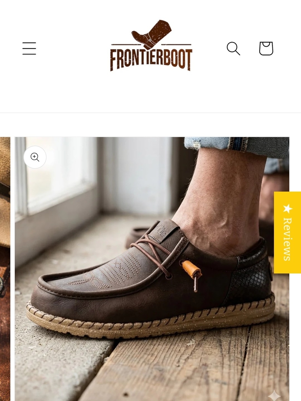 Hey Dude Men's Dark Brown Slip-On Loafer with Tan Sole